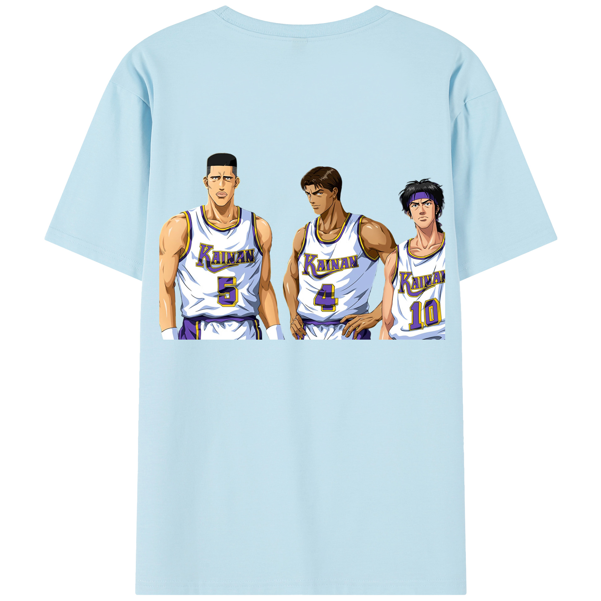 SLAM DUNK／スラムダンク 綿100％半袖Tシャツ（背面プリント）